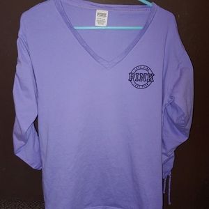 Lavender Purple Victoria's Secret V-Neck Top